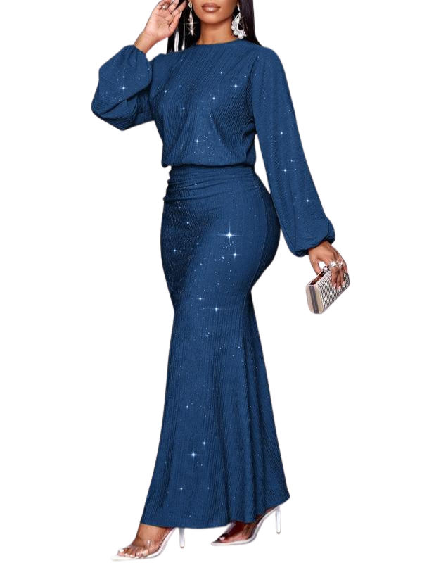 NEGGIE™ - Women’s Elegant Mermaid Hem Long Sleeve Bodycon Dress