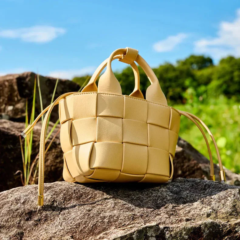 Wynn Woven Mini Basket Bag