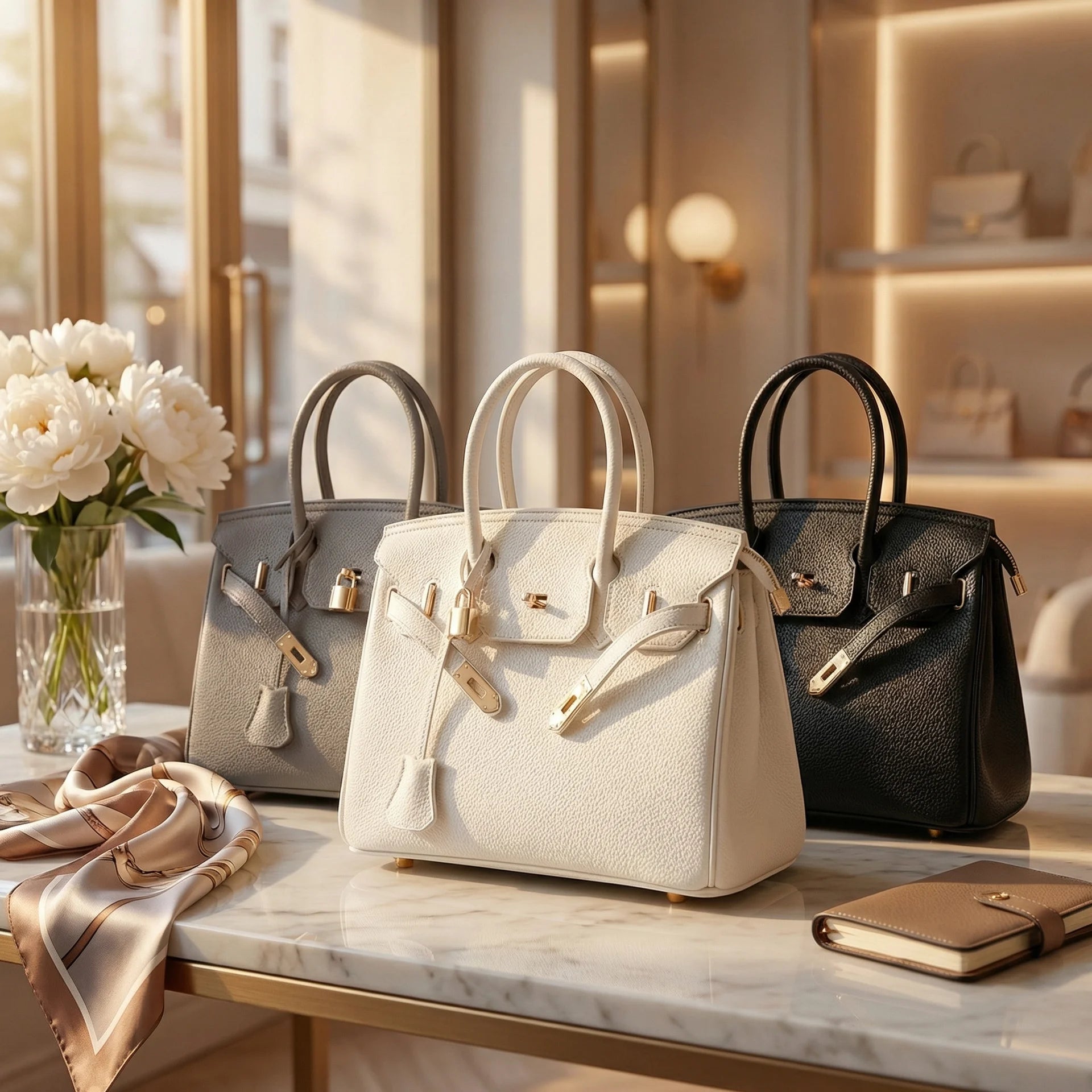 AVA - Structured Leather Satchel