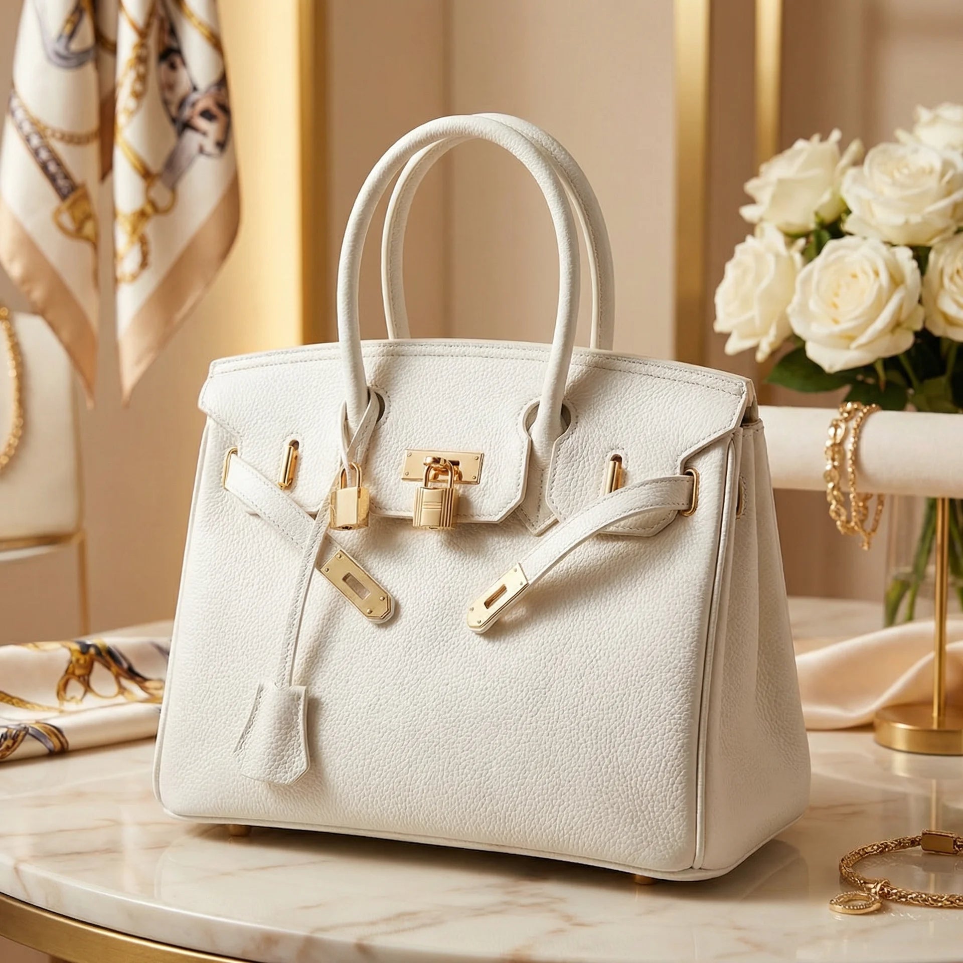 AVA - Structured Leather Satchel