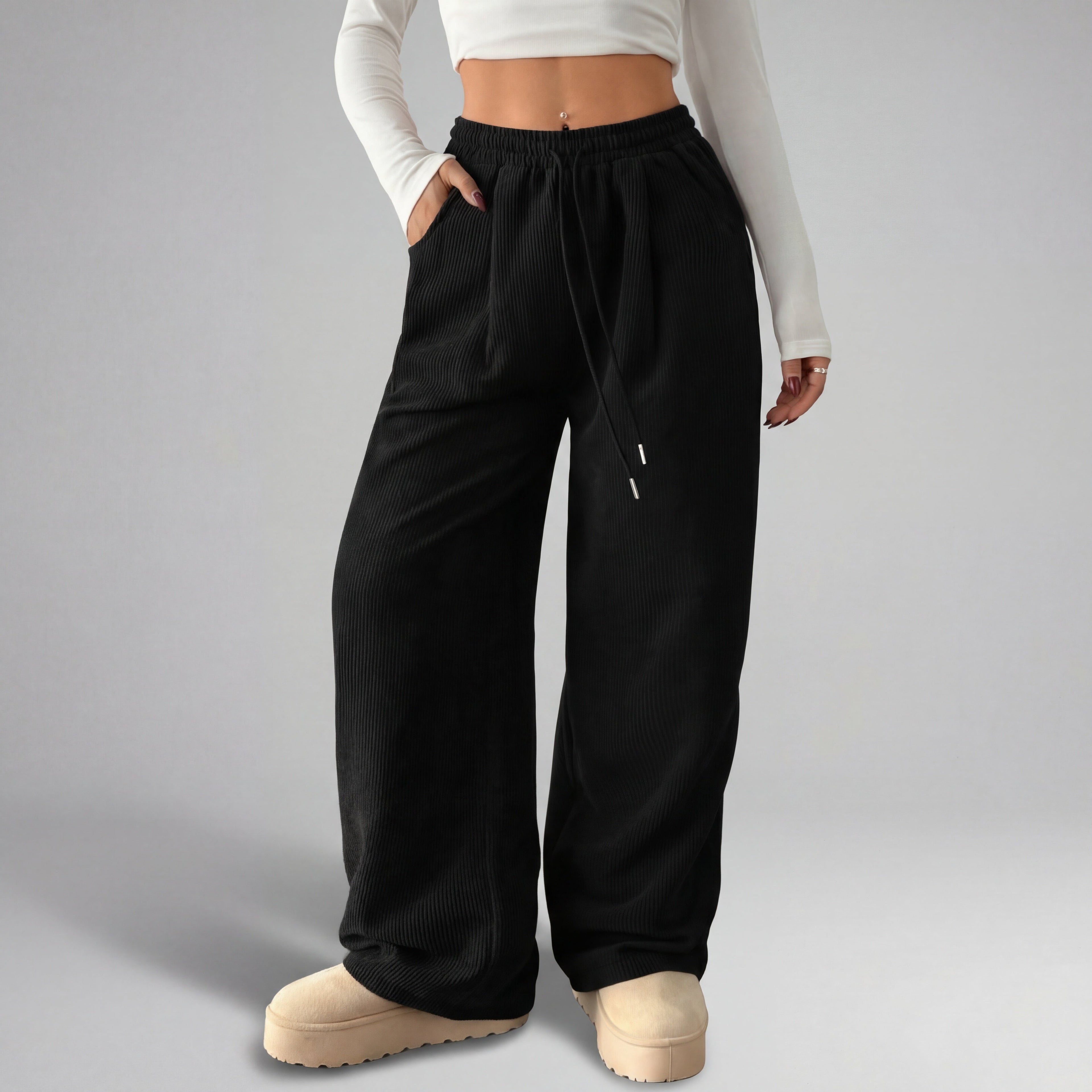 TABITHA™ – Cozy Loose-Fitting Drawstring Trousers